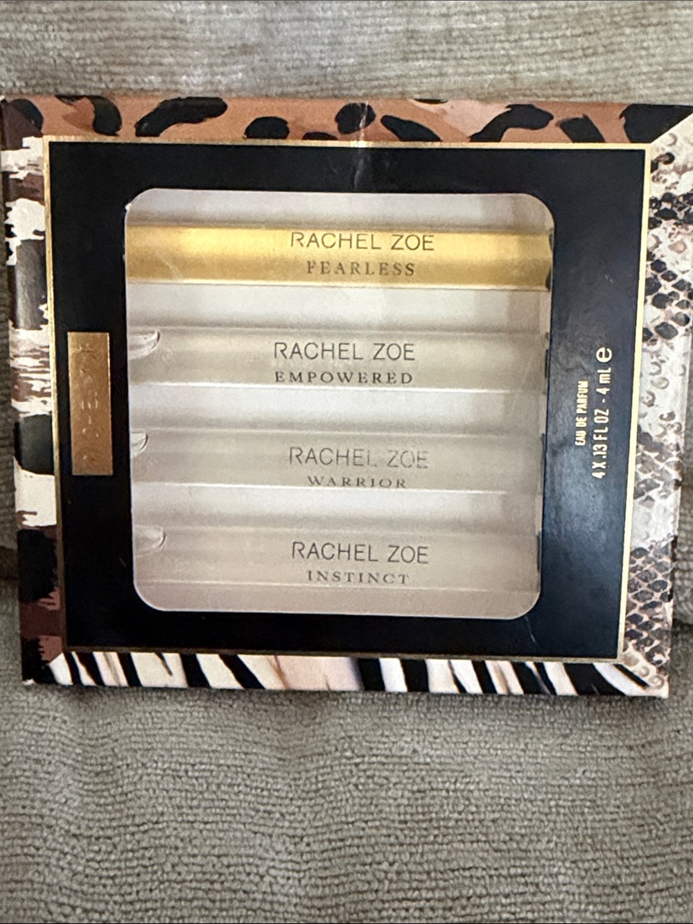 Rachel Zoe Mini Fragrance Set- fearless, empowered, warrior, instinct